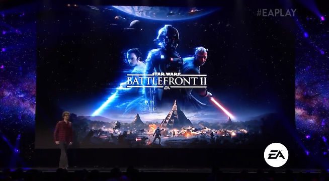 BATTLEFRONT II. Star Wars Battlefront II is bringing the game to Geonosus and the era of the Clone Wars. Screenshot from livestream. 