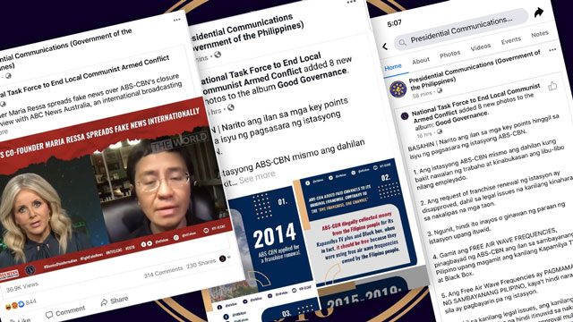 NTF-ELCAC ‘black propaganda’ vs Maria Ressa, ABS-CBN sparks outrage