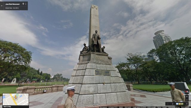  JOSE RIZAL MONUMENT IN STREET VIEW