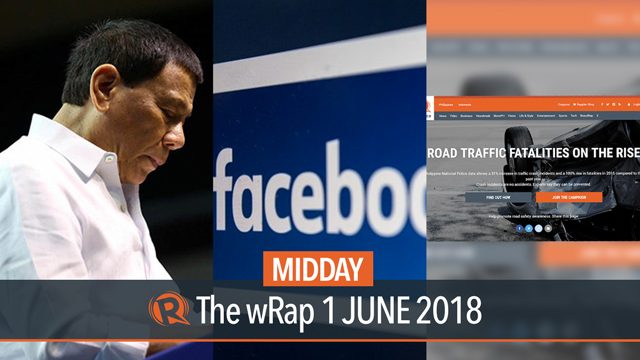 Duterte on Ayungin Shoal, Facebook sinks among U.S. teens, #SaferRoadsPH wins data journ award | Midday wRap