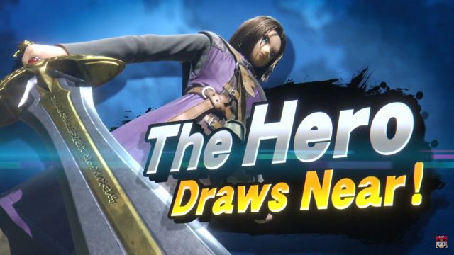 HERO. The Hero joins the Smash Bros. roster. Screenshot from Nintendo Direct livestream 