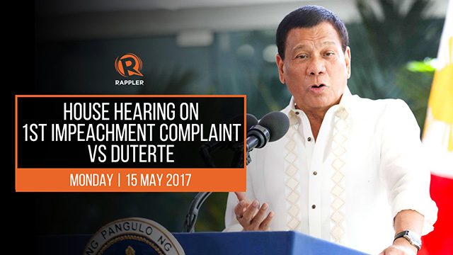 LIVE: House hearing on 1st impeachment complaint vs Duterte
