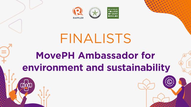Meet the finalists for 2019 MovePH Ambassador for environment and sustainability