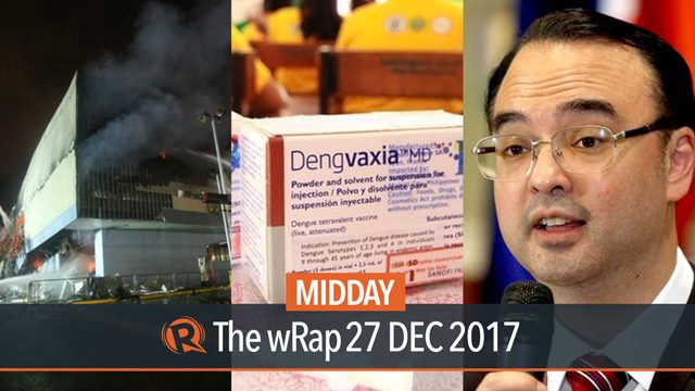 Davao fire, Dengvaxia, PH embassy in Israel | Midday wRap