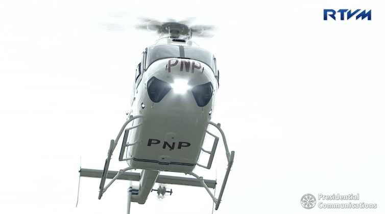 PNP helicopter topples giant LED screen, leaves 3 hurt