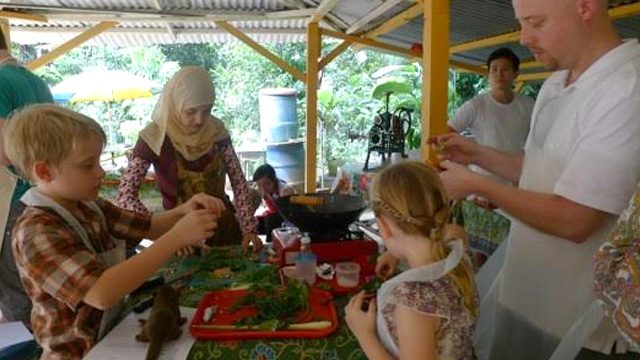 TRADITIONAL. Sometimes, Ruqxana holds cooking classes in Pulau Ubin, the last kampung in Singapore 