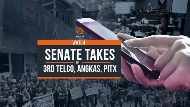 WATCH: Senate takes on 3rd telco, Angkas, PITX