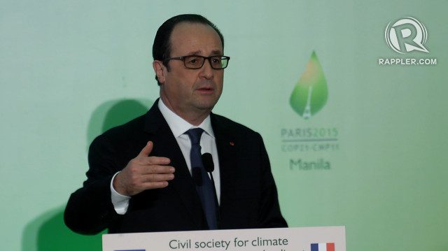 French president in PH: World faces decisive choice on climate