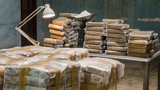 ILLEGAL. File photo of a cocaine warehouse. Shutterstock.com 