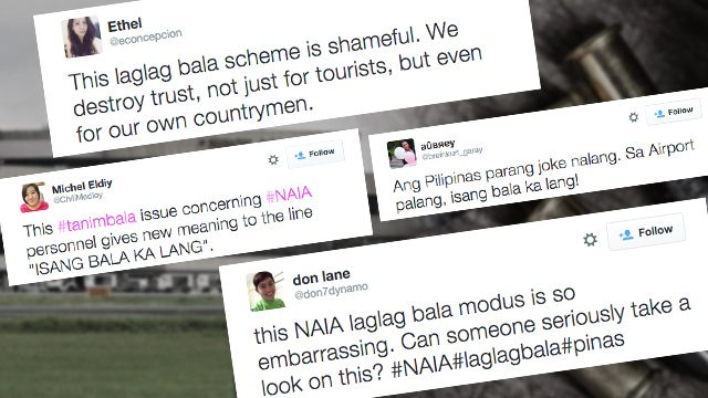 Isang bala ka lang: Netizens decry ‘laglag-bala’ incident