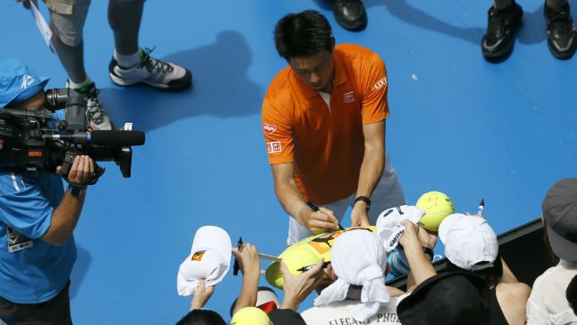 Kei Nishikori eases into Australian Open second round