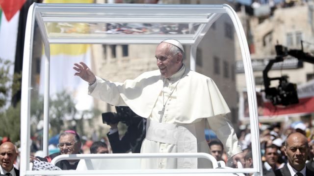 Pope: End ‘unacceptable’ Israel-Palestinian conflict