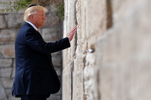 Trump becomes first sitting U.S. president to visit Western Wall