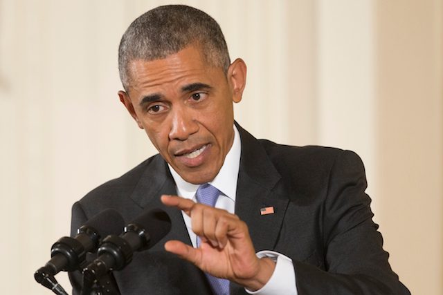 Presiden AS Barack Obama berbicara dalam konferensi pers mengenai perikatan nuklir Iran di Gedung Putih, Washington DC, 15 Juli 2015. Foto oleh Michael Reynolds/EPA 