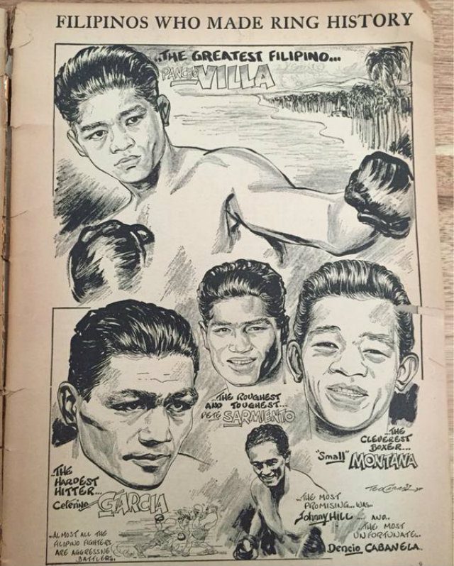 Ring magazine cartoon immortalizes Philippine boxing’s Golden Age