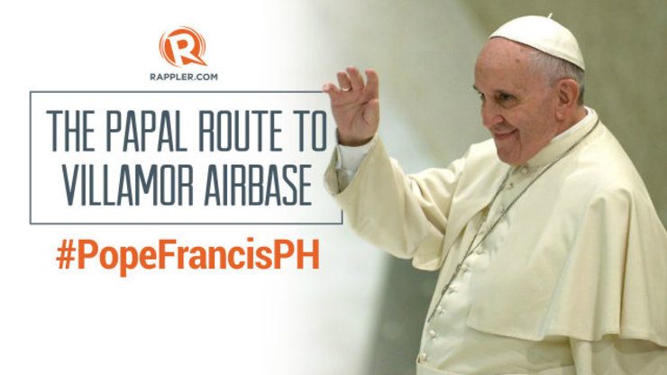#PopeFrancisPH: The papal route to Villamor Airbase