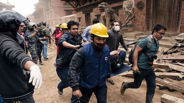 Nepal quake survivors clash with riot police