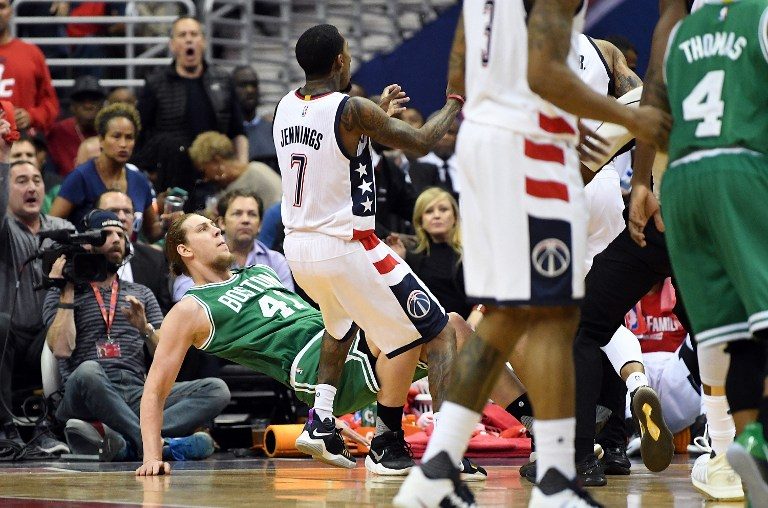 Kelly vs Kelly: Wizards-Celtics Game 3 turns into shoving contest