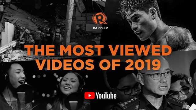 WATCH: Rappler’s most-watched videos of 2019 on YouTube