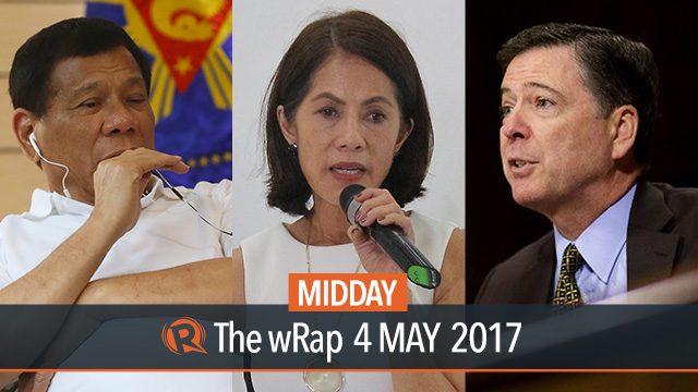 CA, Duterte & Xi, Comey | Midday wRap