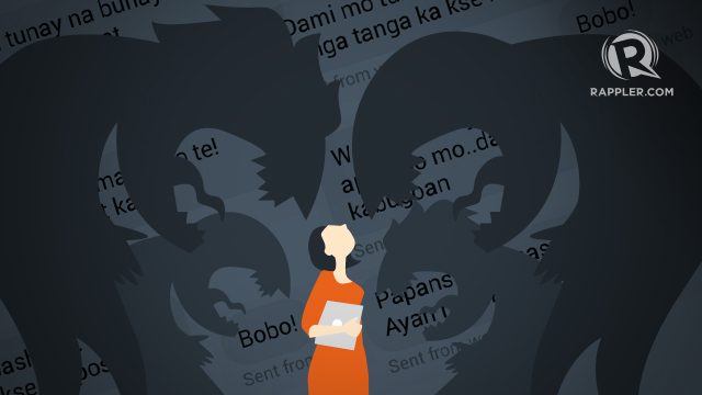 ONLINE HARASSMENT. Renee Karunungan reflects on the nature of online bullying against women in the context of her experience with Duterte's supporters. Image courtesy of Raffy de Guzman  