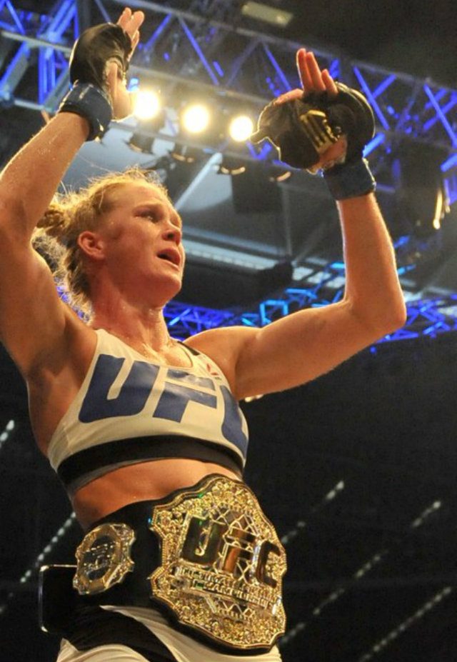 Holly Holm is the new UFC women's bantamweight champion. Photo by Paul Crock/AFP  