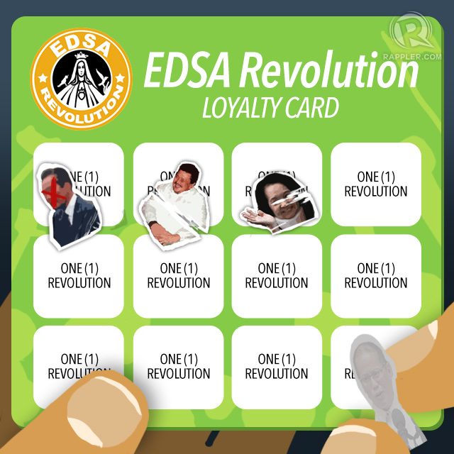 Fix the country with the EDSA Revolution Loyalty Card Promo!