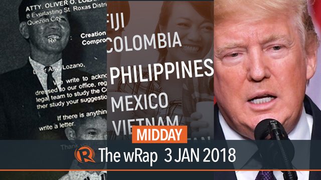 Marcos compromise deal, Happiest country, Trump on Kim | Midday wRap