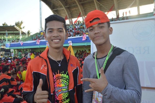 Rolly Jay Tumimbag (L) and Winfred Salayasay from Northern Mindanao. 