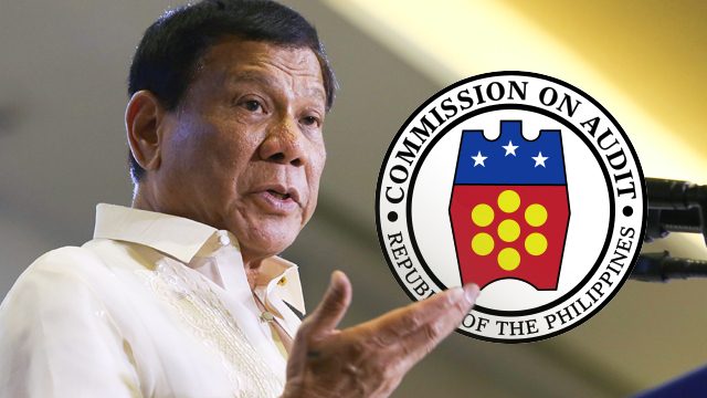 6 times COA reported on key Duterte concerns, advocacies