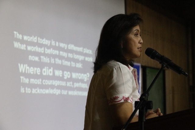 Robredo urges Filipinos to defend ‘weakening’ institutions