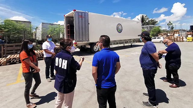 FOR LOVED ONES. The Mandaue City government purchased a mortuary freezer where remains of deceased coronavirus patients can be stored while waiting to be cremated. From the Mandaue City government Facebook page 