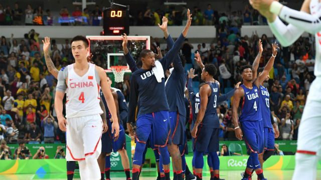 Olympics: USA sends message in China hoops rout