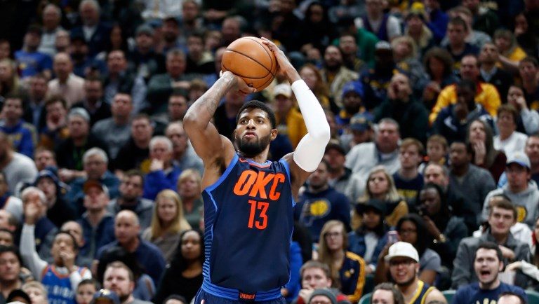 Paul George thinks Greek Freak went out of bounds and traveled on final play