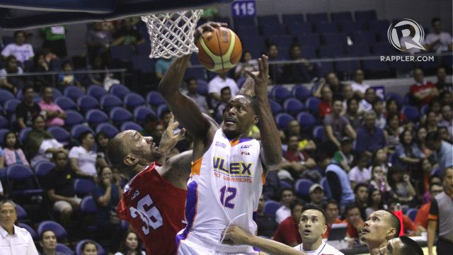 MR. 4TH QUARTER. NLEX import Al Thornton, who routinely picks up his game in the final period, drives to the basket vs KIA import PJ Ramos. Photo by Josh Albelda/Rappler 