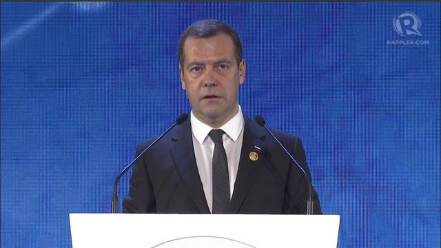 WATCH: Russia PM Medvedev at the APEC CEO Summit 2015