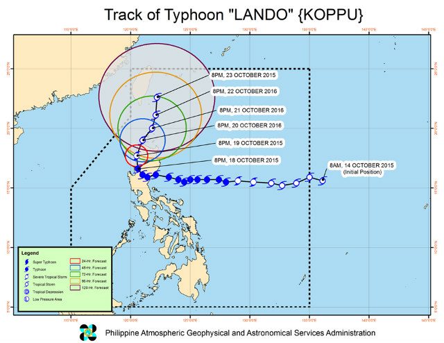 PAGASA: Typhoon Lando to exit landmass earlier
