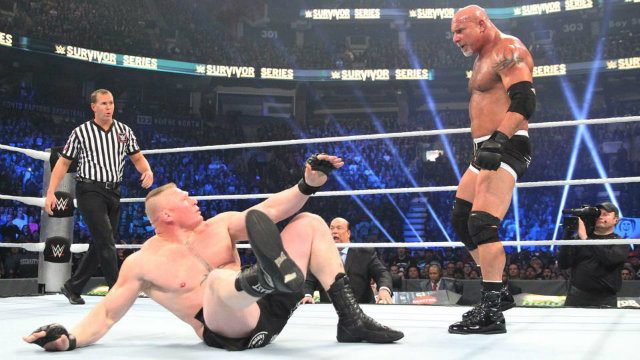 So, umm, Goldberg’s WWE return lasts less than two minutes