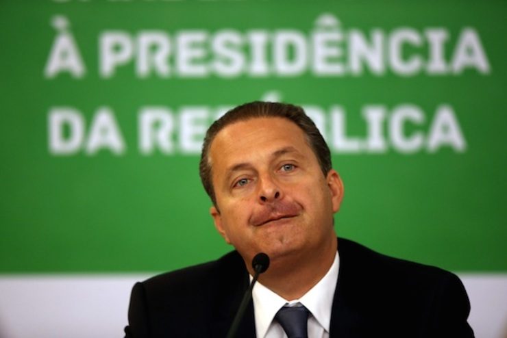 PLANE CRASH FATALITY. A file photo dated 30 July 2014 shows Brazilian presidential candidate of Partido Socialista party Eduardo Campos during an event at National Confederation of Industry in Brasilia, Brazil. Fernando Bizerra Jr./EPA