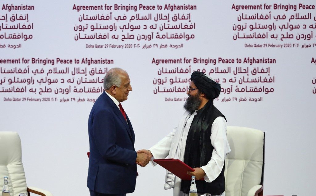 AS dan Taliban menandatangani kesepakatan bersejarah tentang masa depan Afghanistan