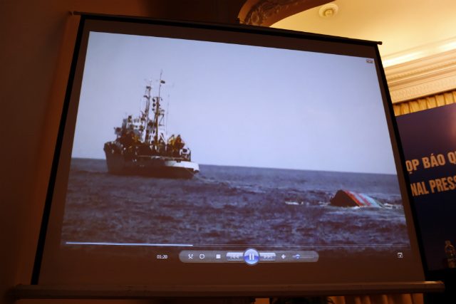 Vietnam airs video of Chinese ship ramming fishing boat