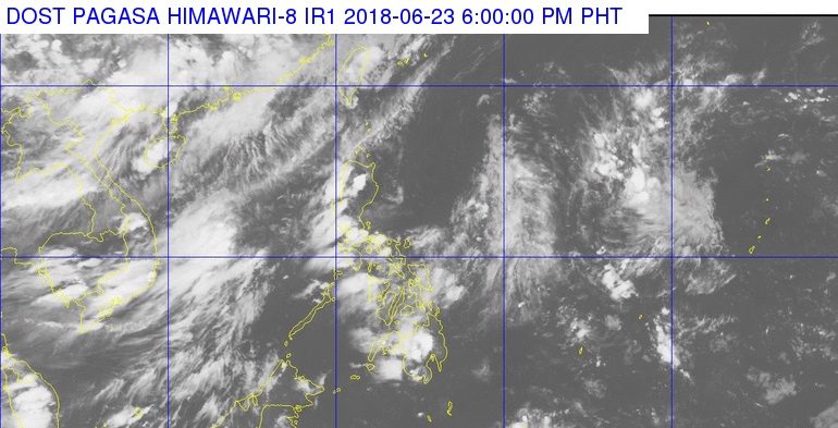 Isolated thunderstorms in PH on June 24