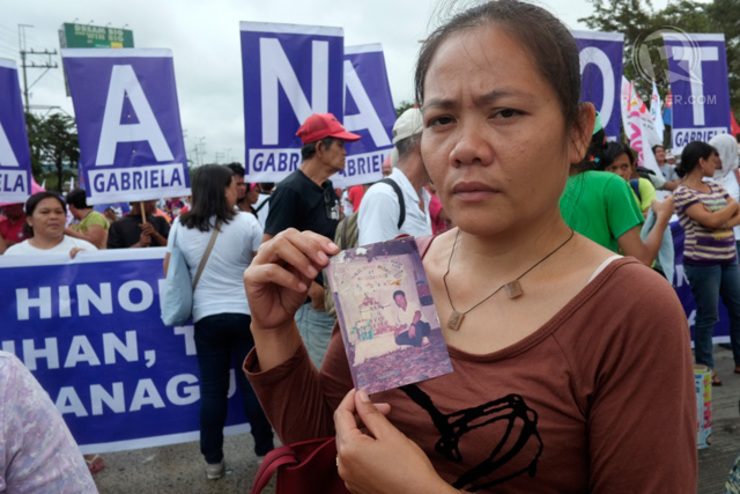 Wife of beheaded OFW joins SONA protesters