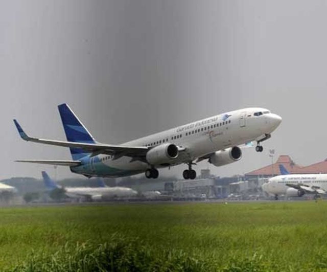 GARUDA INDONESIA. Maskapai Garuda Indonesia membeli 14 pesawat baru dari Airbus. Foto oleh ANTARA 