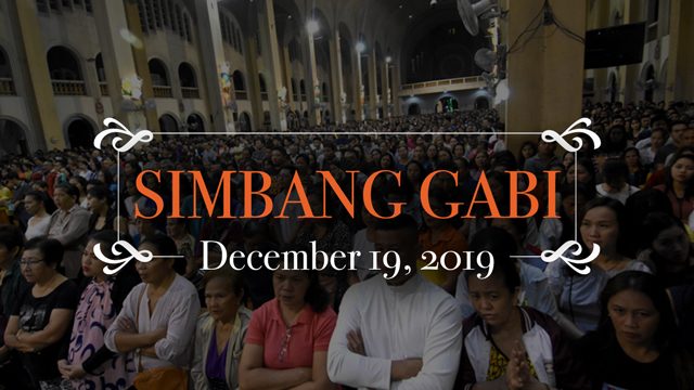 READ: Gospel for Simbang Gabi – December 19, 2019