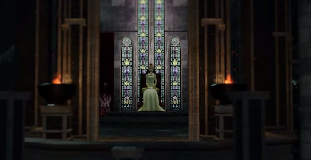 NASHANDRA. Queen Nashandra, seated alone in the throne room. 