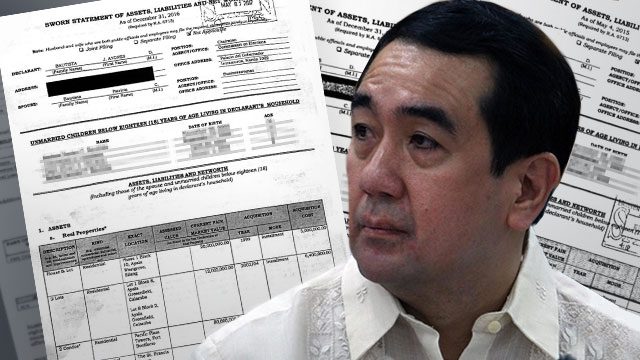 Did Andy Bautista ‘overdeclare’ assets in his SALNs?