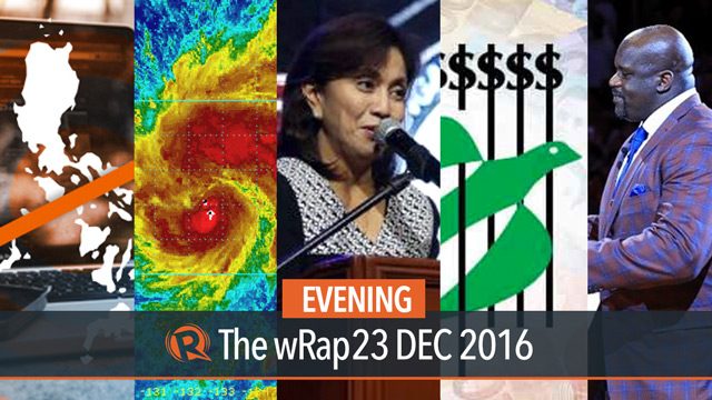 Leni Robredo, Severe Tropical Storm Nina, Shaquille O’Neal | Evening wRap