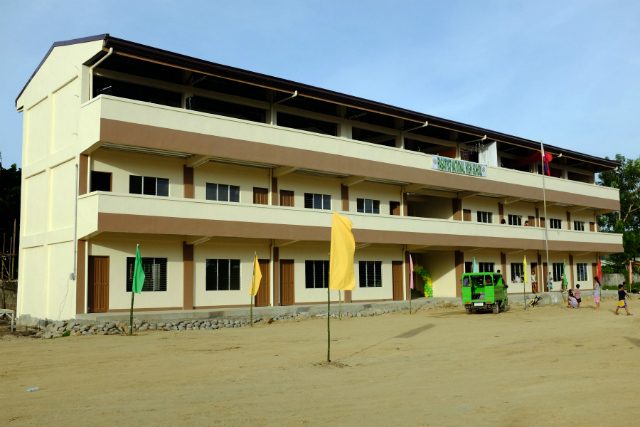 PREPARING FOR SENIOR HIGH. The new Canitoan High School in Cagayan de Oro. Two more school buildings are being constructed to house more students in the city. Photo by Bobby Lagsa  
