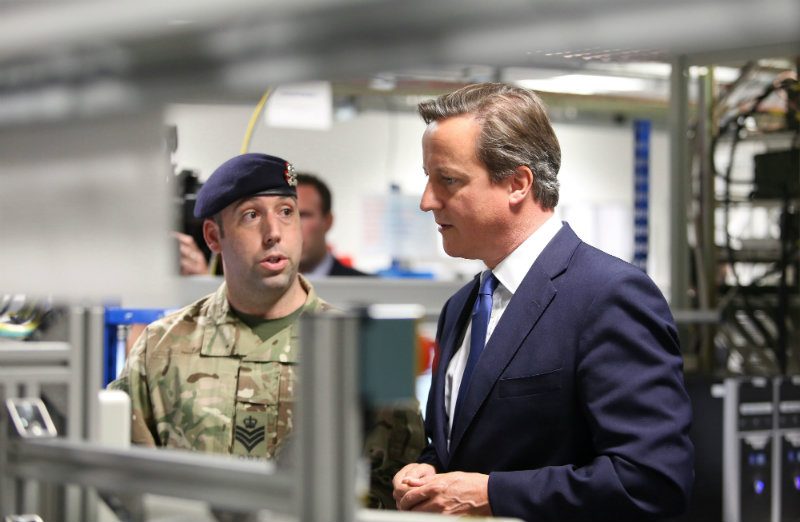 British PM wants women training for front line in 2016